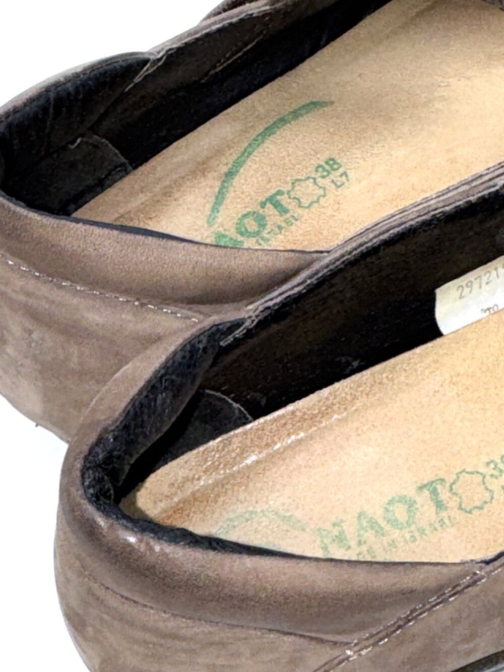 Naot Taramoa Women's 7 38 Beige Nubuck Leather Mary Jane Comfort Koru Cushioned - Picture 13 of 13